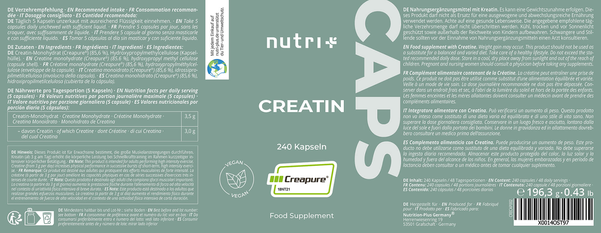 Creatine Capsules (Creapure®)