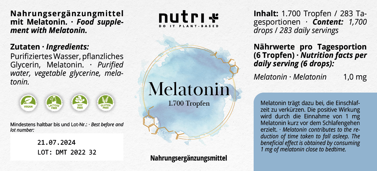 Melatonin hochdosierte Tropfen