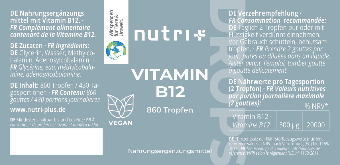 Vitamin B12 drops