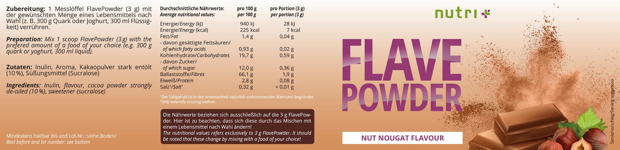 Flave Powder - ohne überflüssige Kalorien