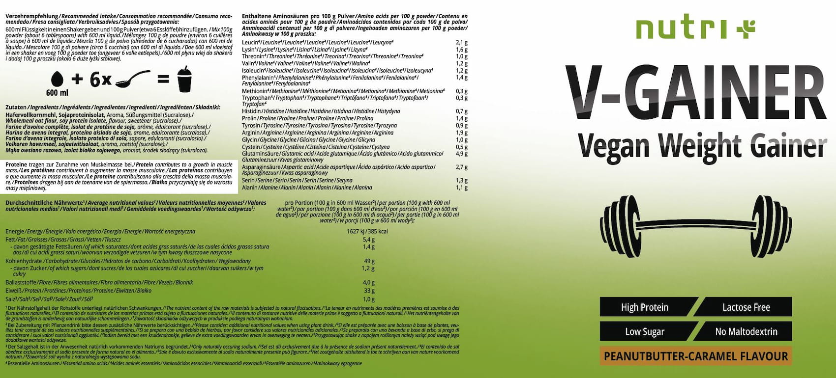 V-Gainer - Vegan Weight & Mass Gainer